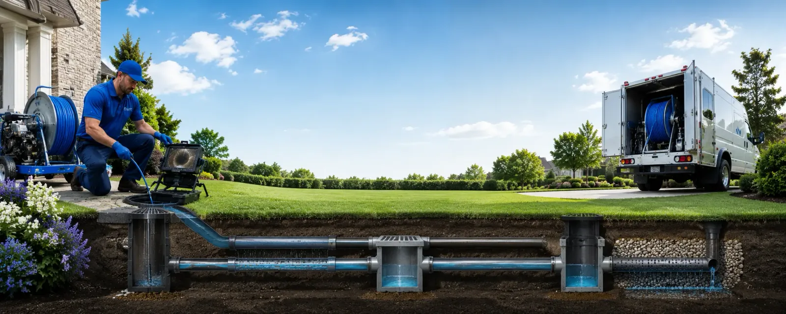 Outdoor drain cleaning information for Margie, MN